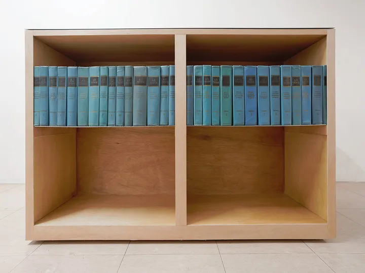 Shelf & Wagon with Creased Plates / 研究者のための書棚とワゴン